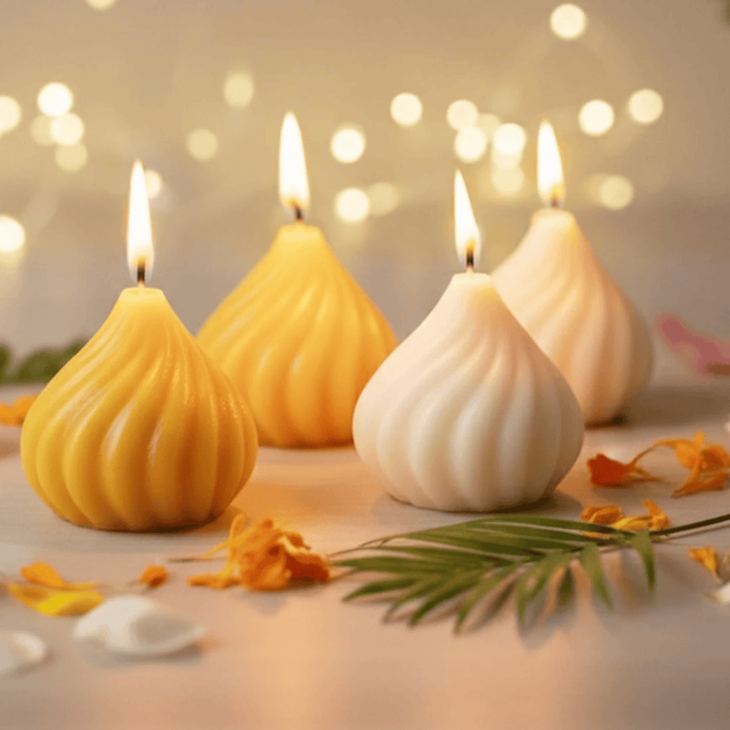 Modak Shaped Scented Handcrafted Candle (Pack of 4) – AVERON